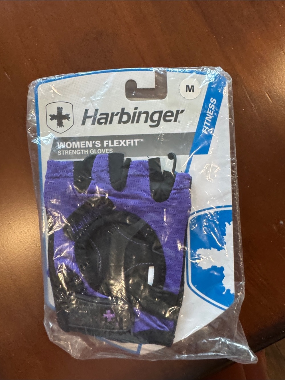 Harbinger Women’s FlexFit Purple and Black Strength Gloves - M